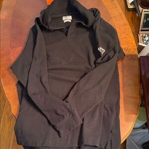 Callaway Black Long Sleeve Polo with Embroidered Logo